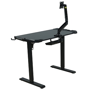 Игровой подъемный стол с регулировкой по высоте XTEN-UP WTG001, черный, 1050х560х750/1150 мм